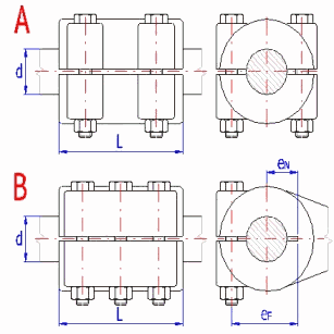 Force Couplings of Shafts with Hubs - Graph III