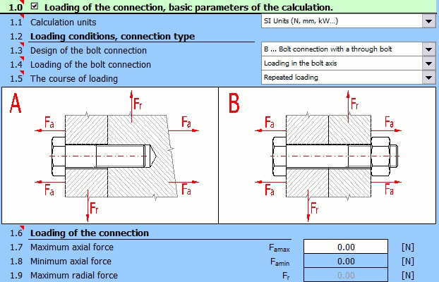 Prestressed Bolt Connection - Basic Input Prestressed Bolt Connection - Basic Input