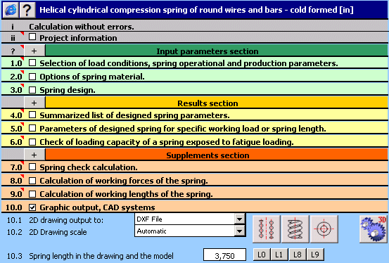 MITCalc - Compression Springs screen shot