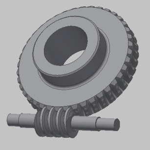 Worm Gear - 3D Model Worm Gear - 3D Model