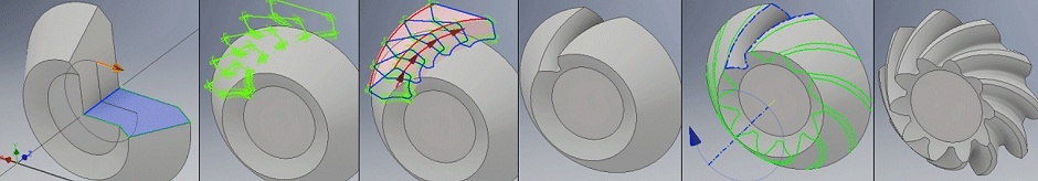 Kuželové a hypoidní ozubení - 3D model
