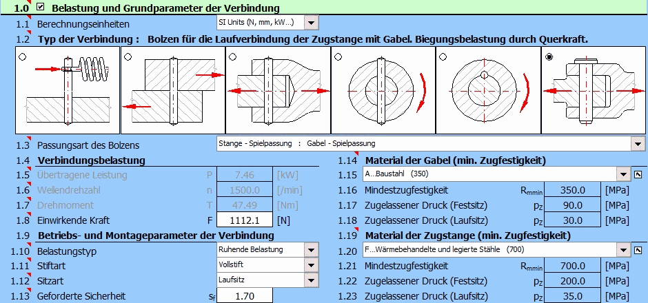 Bolzen- und Stiftverbindungen