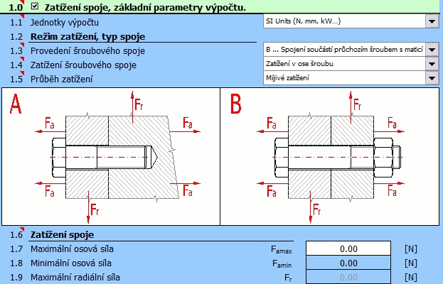 Předepjatý šroubový spoj - základní zadání