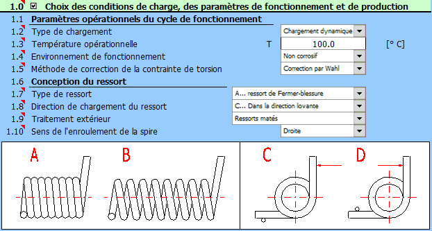 Ressorts cylindriques hélicoïdaux de torsion