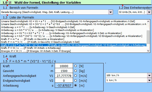 Technische Formeln Technische Formeln